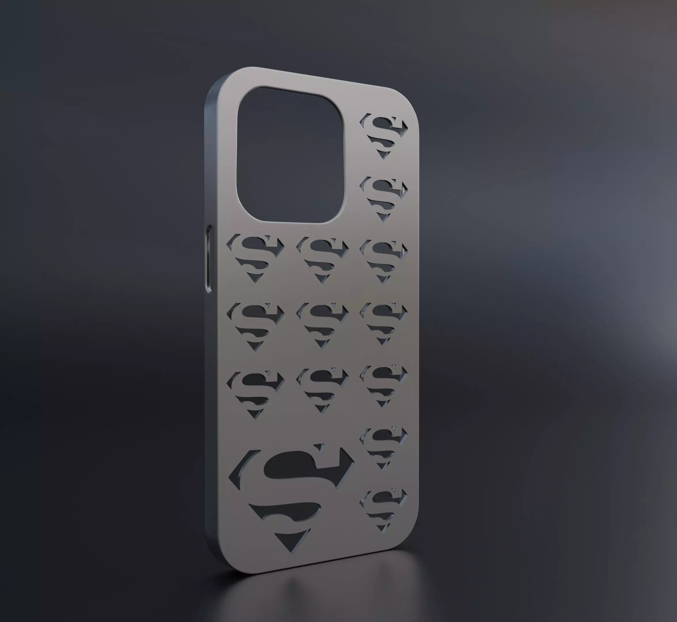iPhone 14 pro Superman case 3D print model