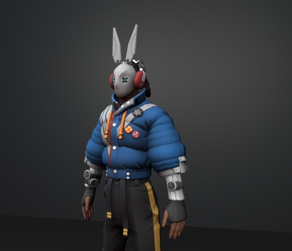 jet default 3D model_2