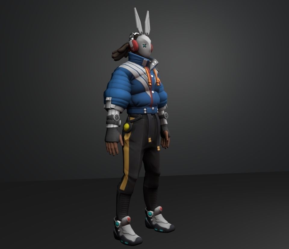 jet default 3D model_3