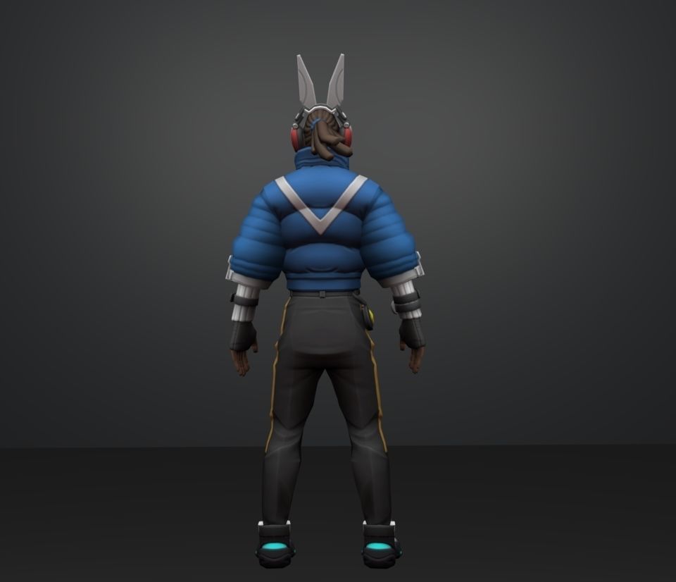 jet default 3D model_4