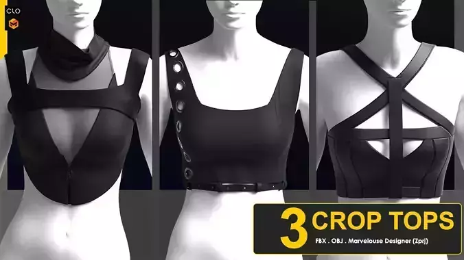 3 CROP TOPS