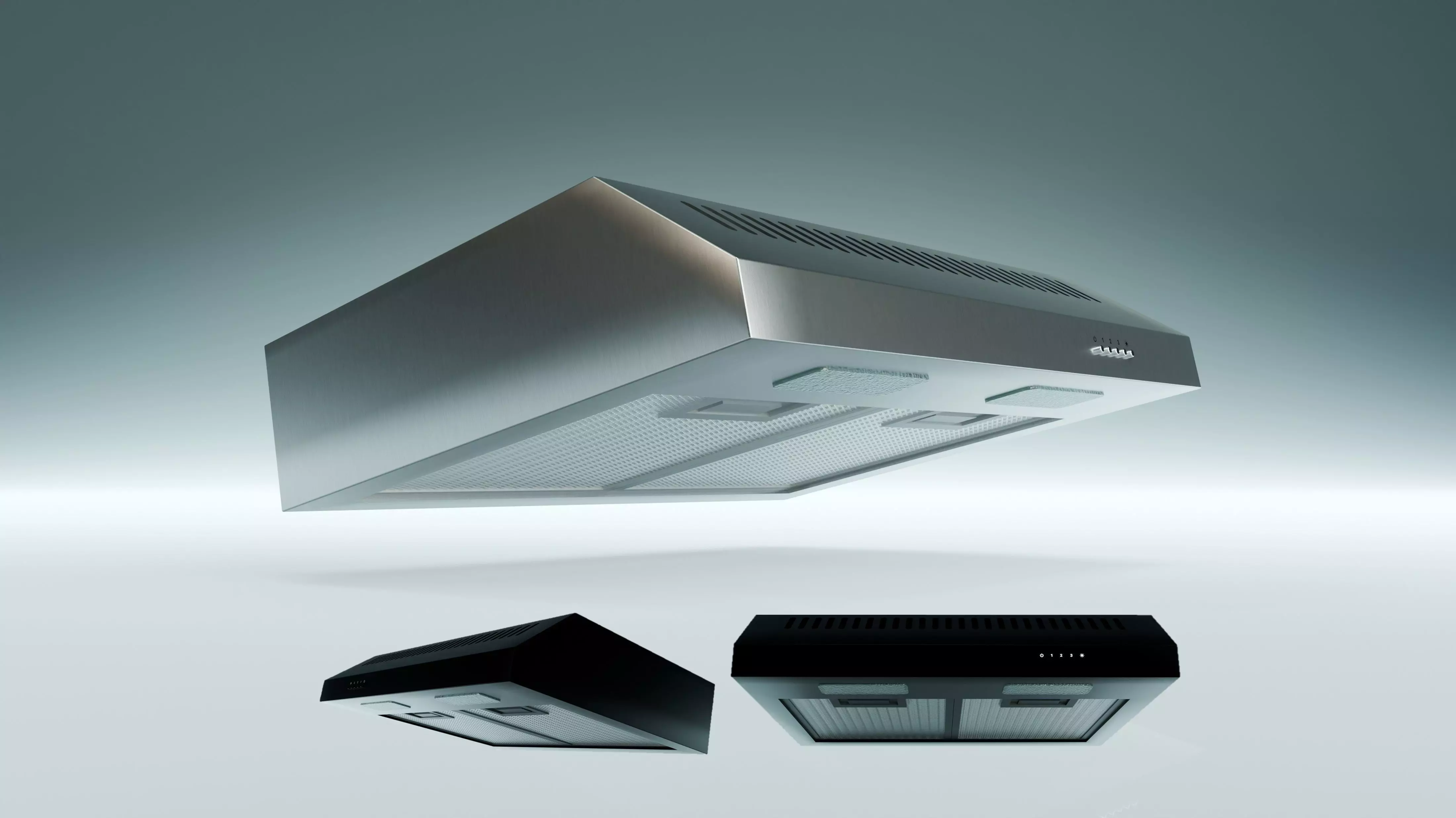 Built-in Cooker Hood 3D model_0