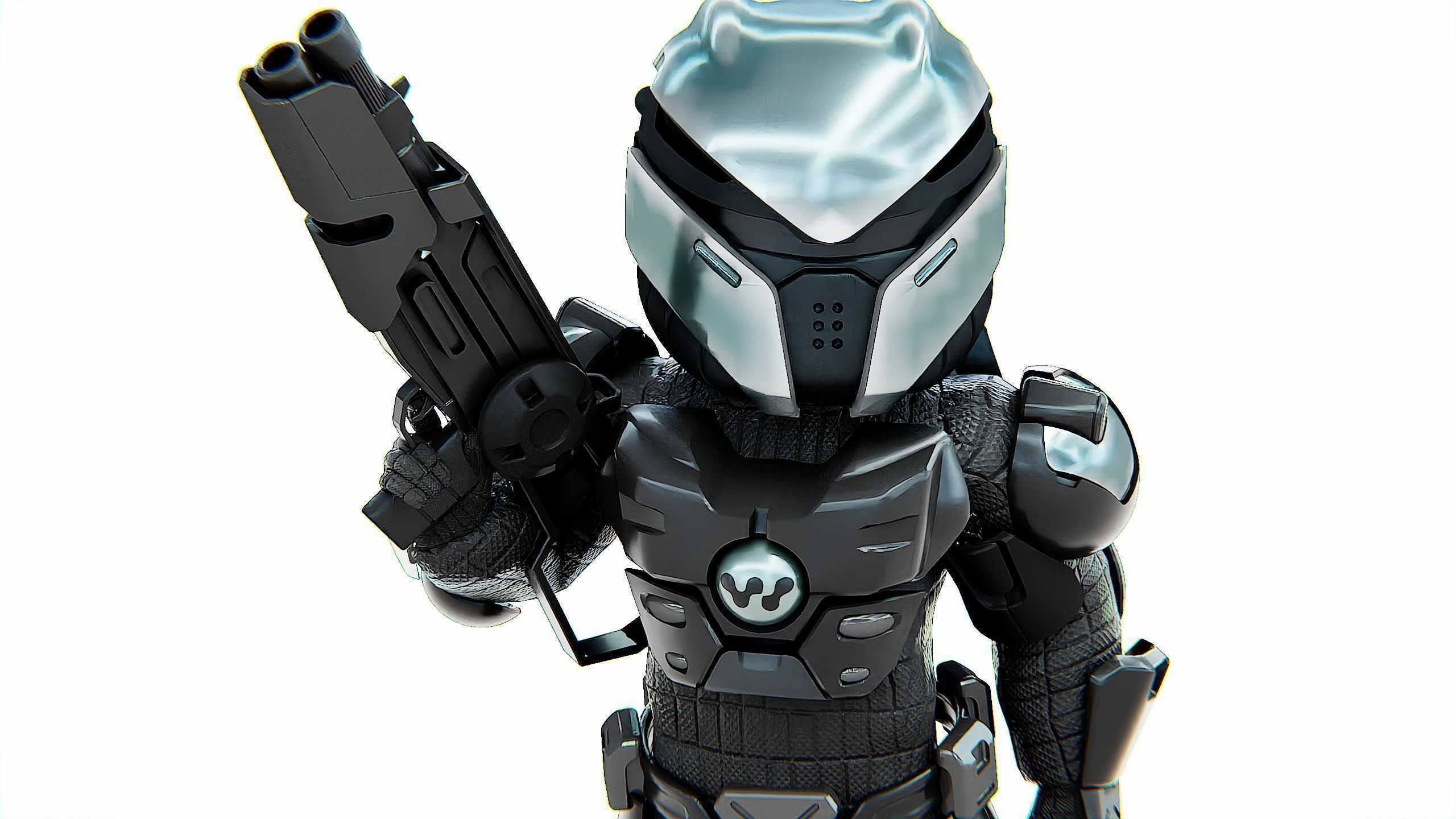CYBER SOLDIER XC-700 Rigged for Unreal Engine - Unity - MIXAMO 3D model_21