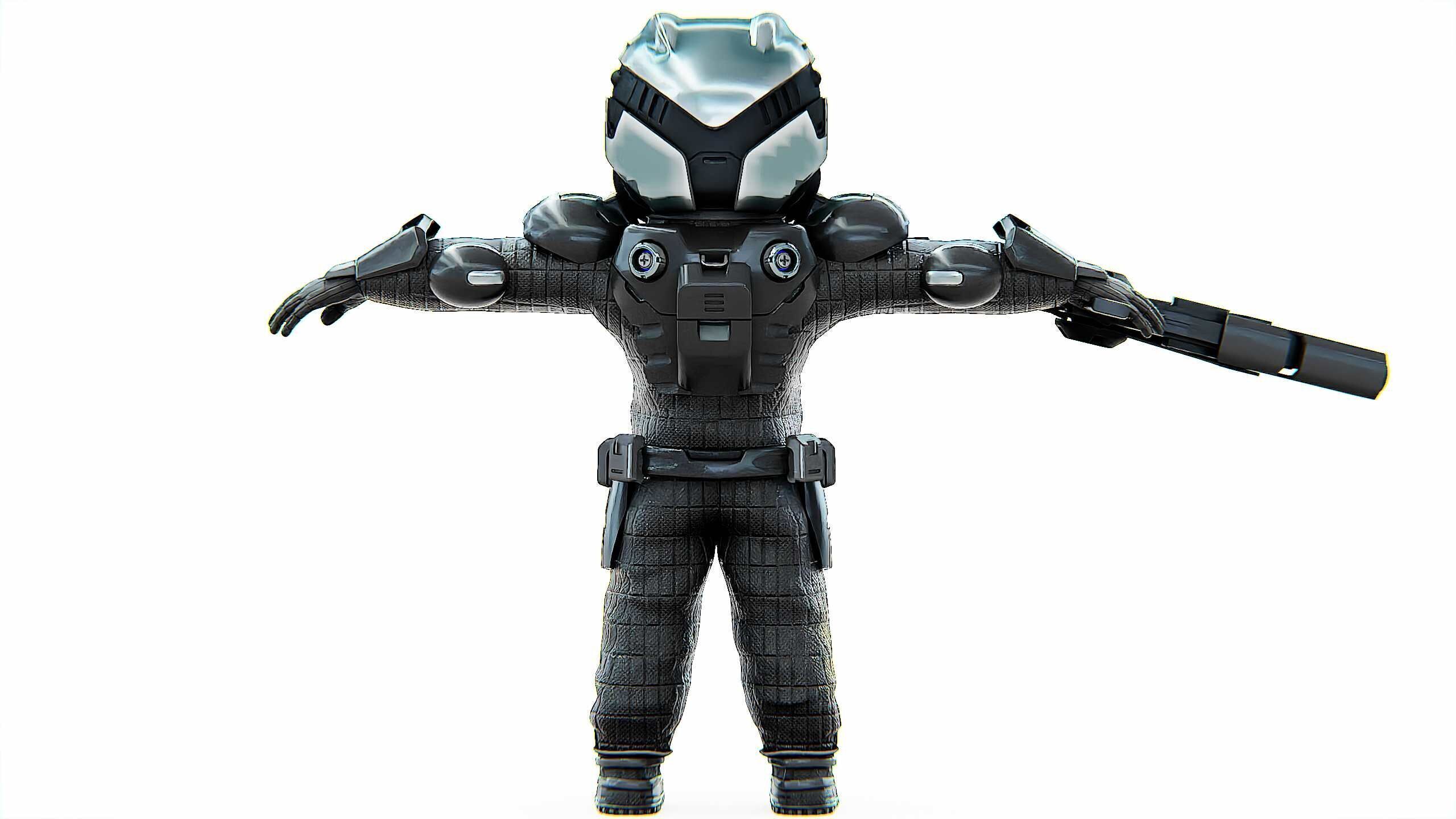 CYBER SOLDIER XC-700 Rigged for Unreal Engine - Unity - MIXAMO 3D model_30