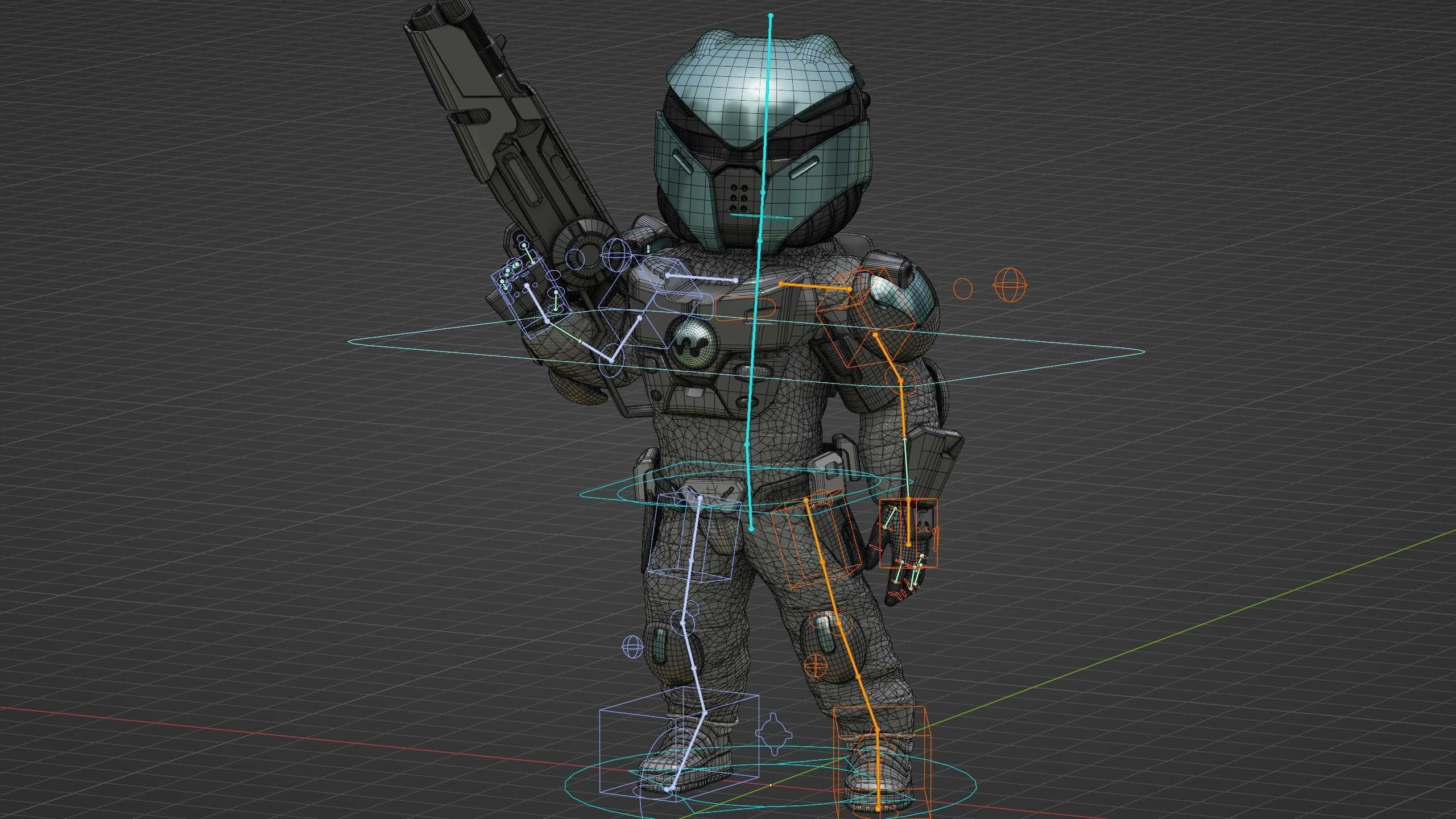 CYBER SOLDIER XC-700 Rigged for Unreal Engine - Unity - MIXAMO 3D model_36