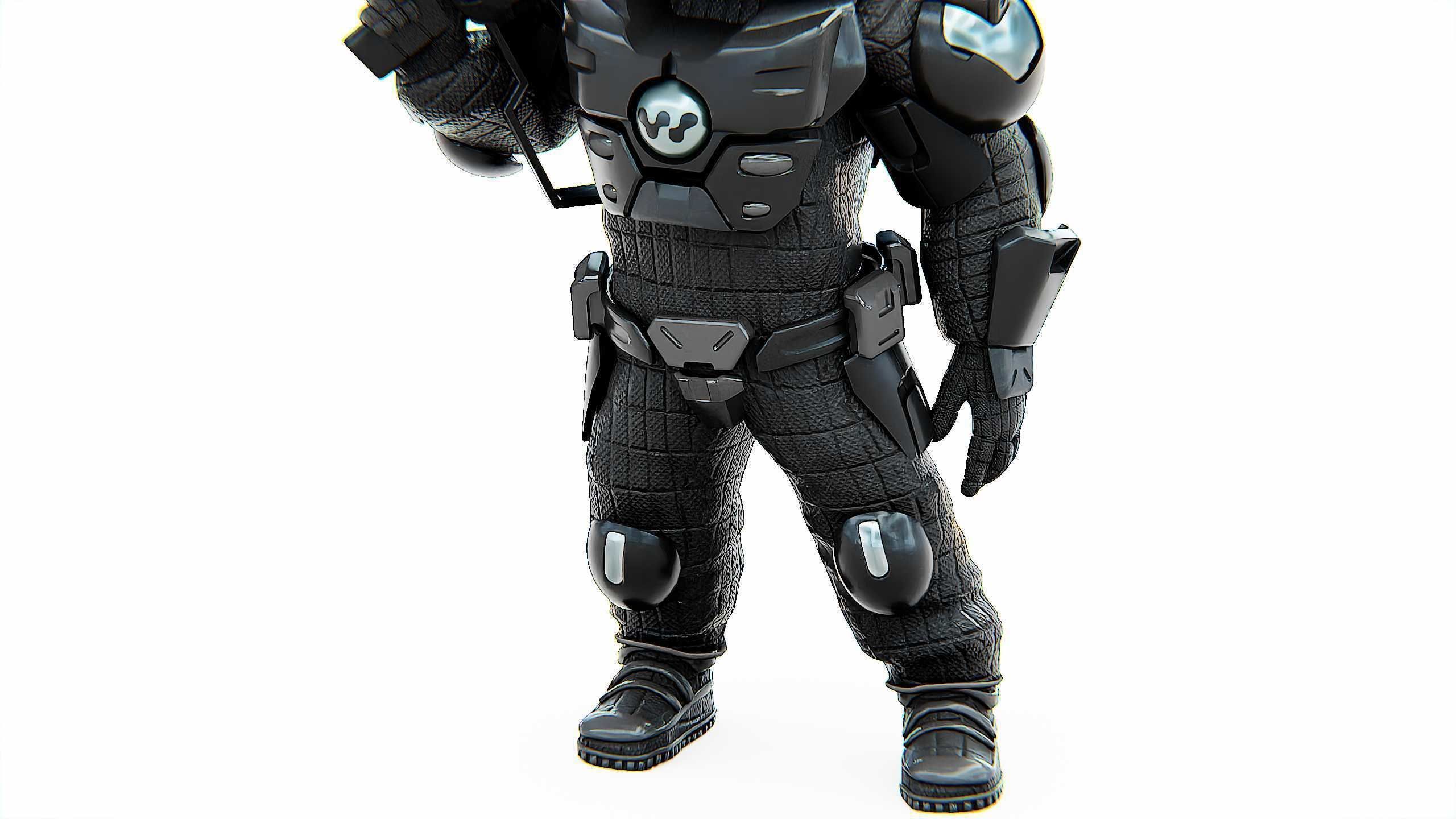 CYBER SOLDIER XC-700 Rigged for Unreal Engine - Unity - MIXAMO 3D model_27