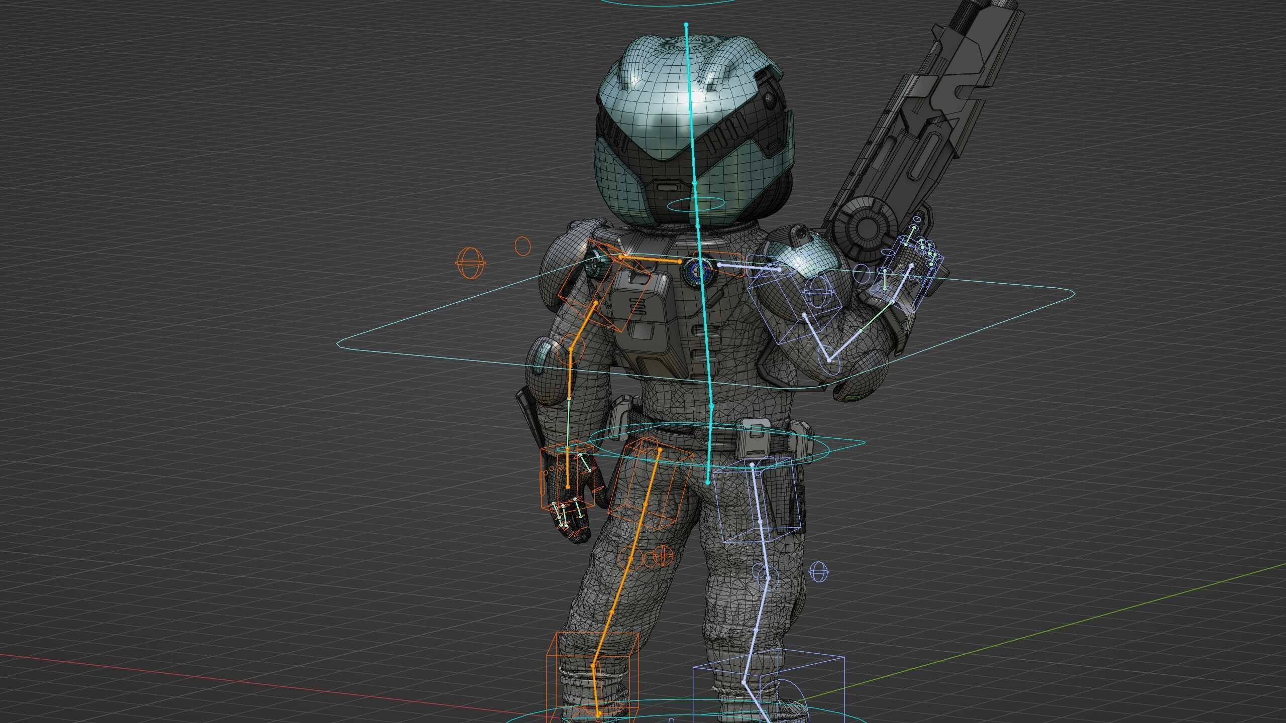 CYBER SOLDIER XC-700 Rigged for Unreal Engine - Unity - MIXAMO 3D model_37