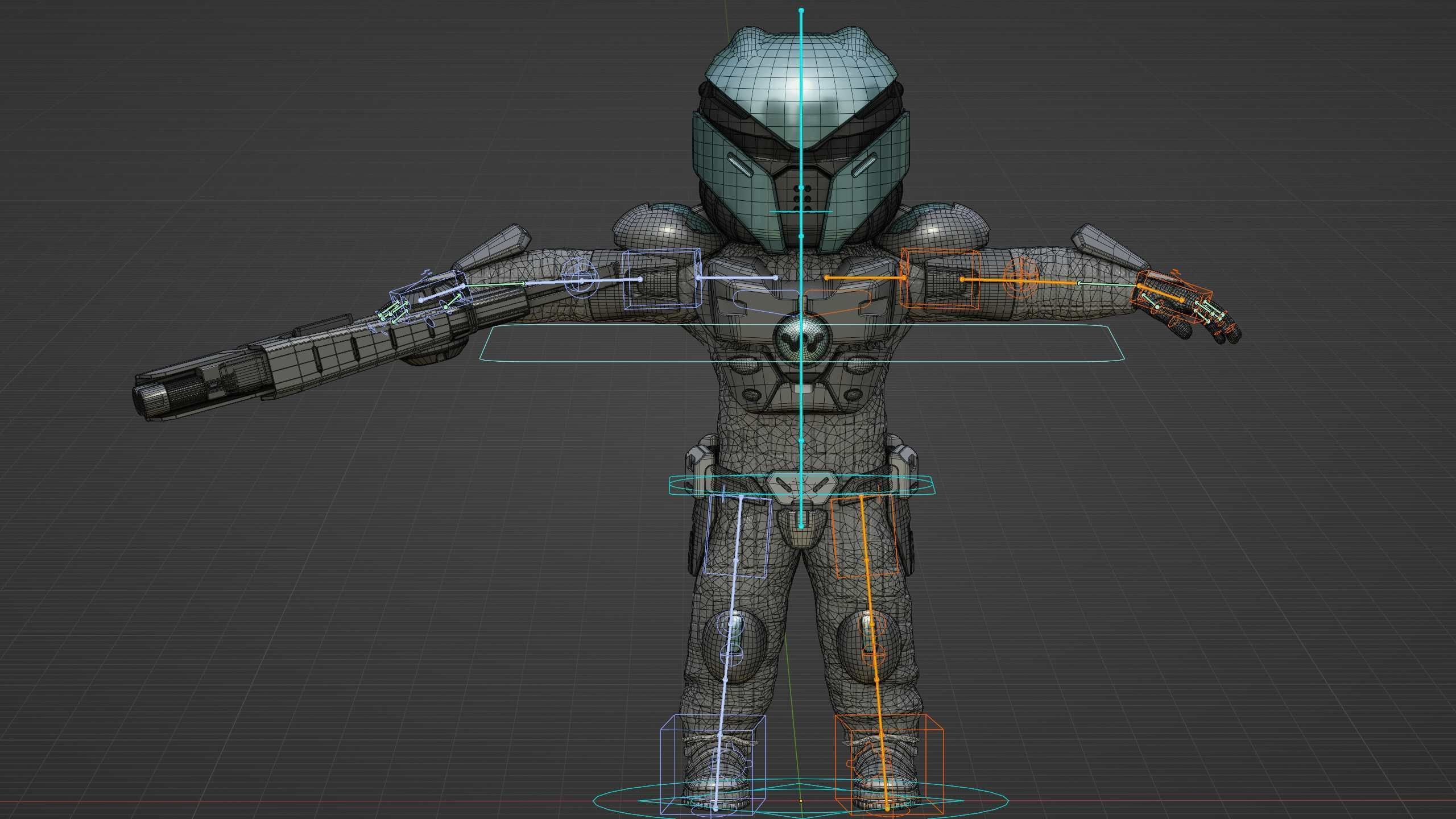 CYBER SOLDIER XC-700 Rigged for Unreal Engine - Unity - MIXAMO 3D model_38
