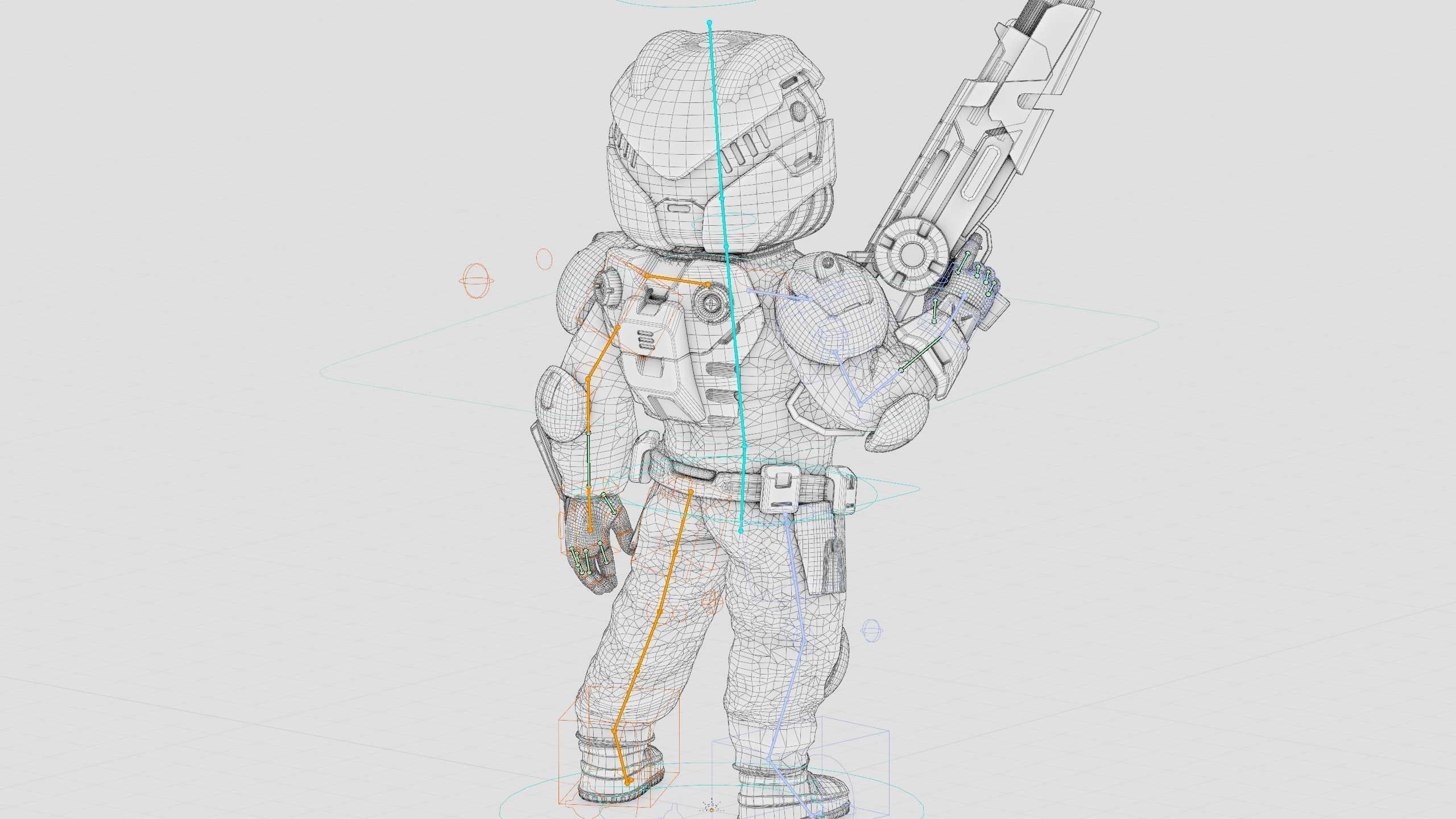 CYBER SOLDIER XC-700 Rigged for Unreal Engine - Unity - MIXAMO 3D model_40