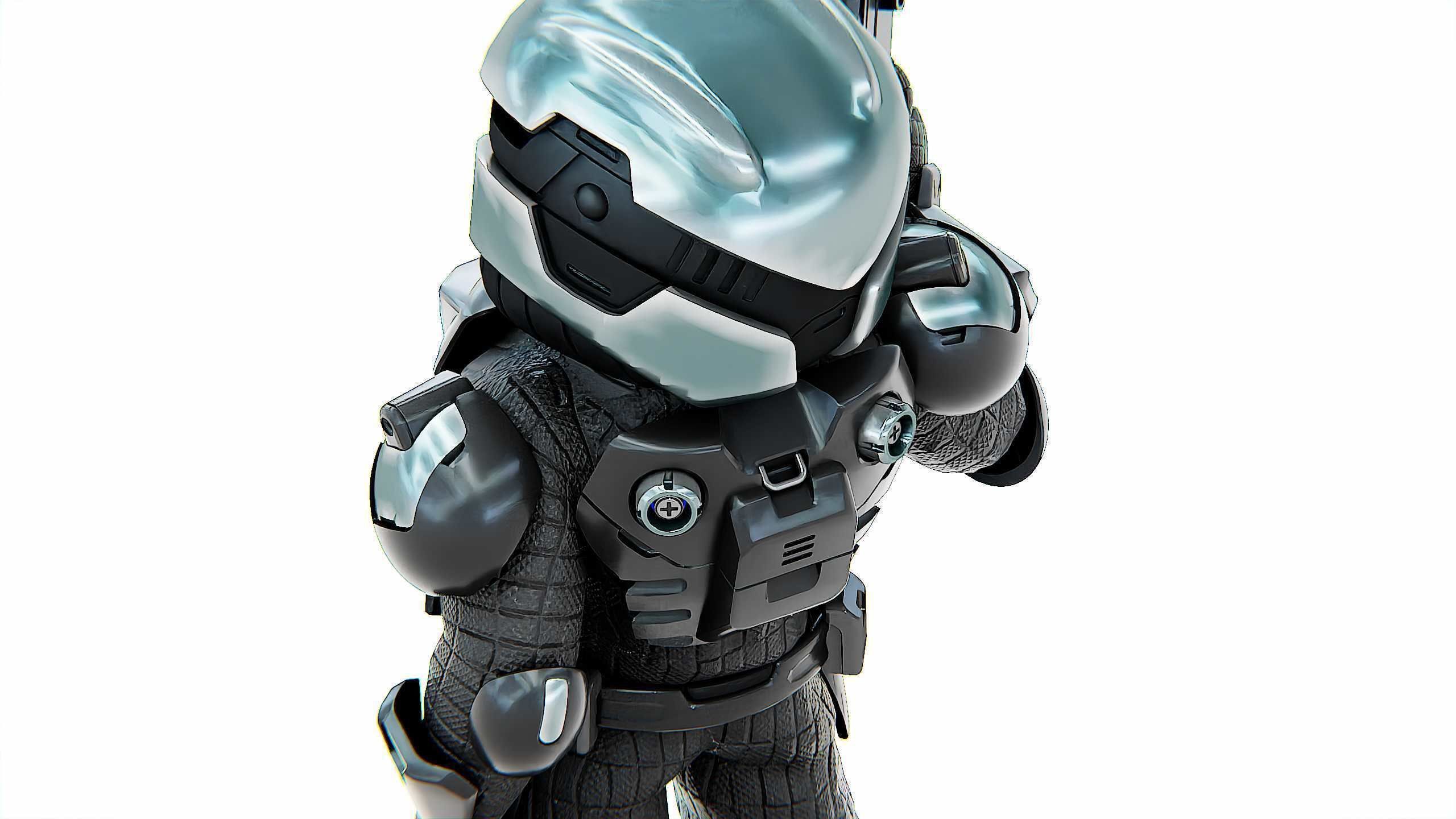 CYBER SOLDIER XC-700 Rigged for Unreal Engine - Unity - MIXAMO 3D model_28