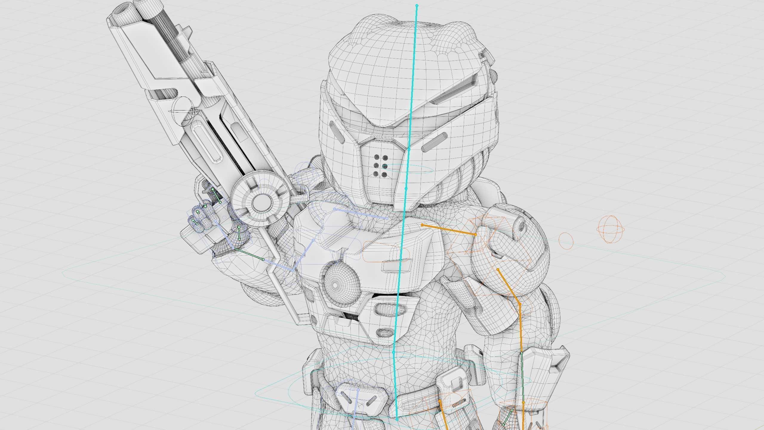 CYBER SOLDIER XC-700 Rigged for Unreal Engine - Unity - MIXAMO 3D model_41