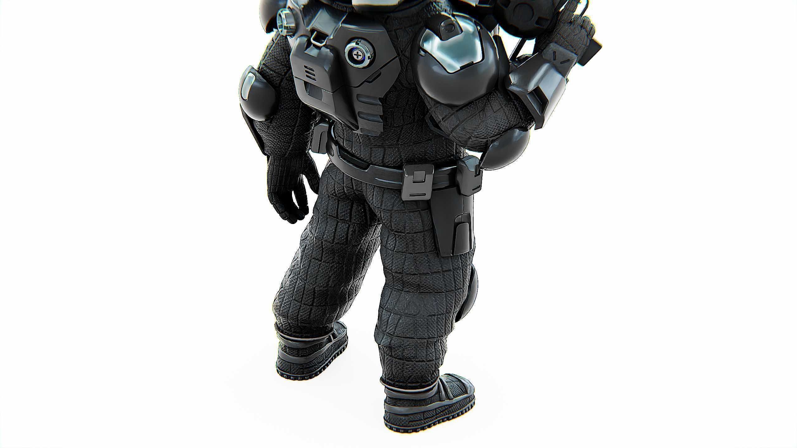 CYBER SOLDIER XC-700 Rigged for Unreal Engine - Unity - MIXAMO 3D model_24