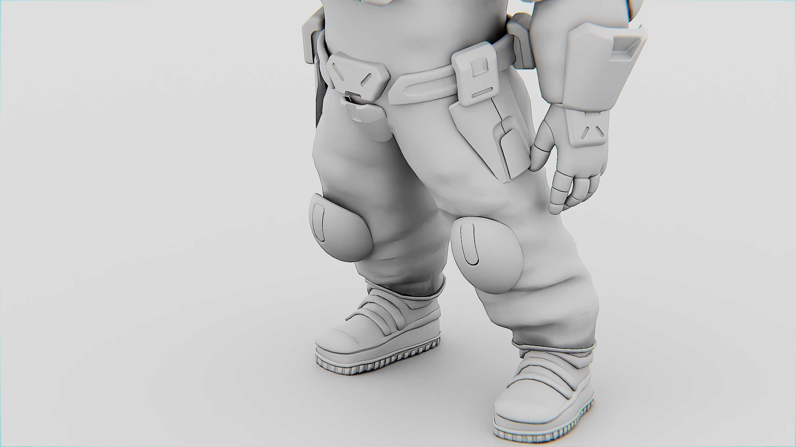 CYBER SOLDIER XC-700 Rigged for Unreal Engine - Unity - MIXAMO 3D model_34