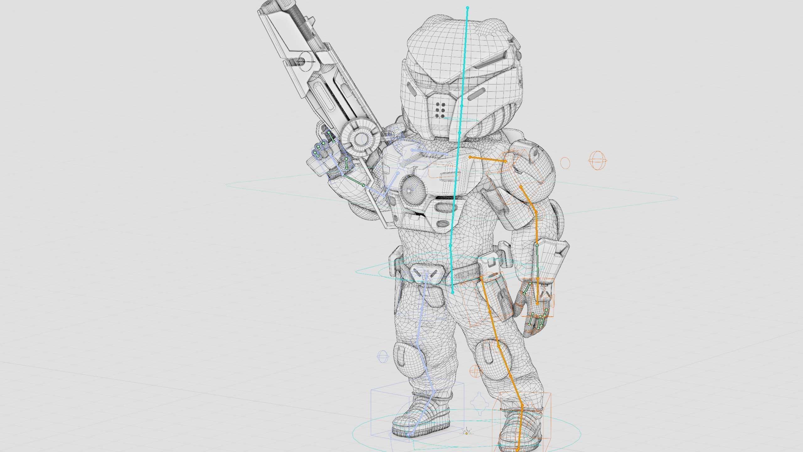 CYBER SOLDIER XC-700 Rigged for Unreal Engine - Unity - MIXAMO 3D model_39