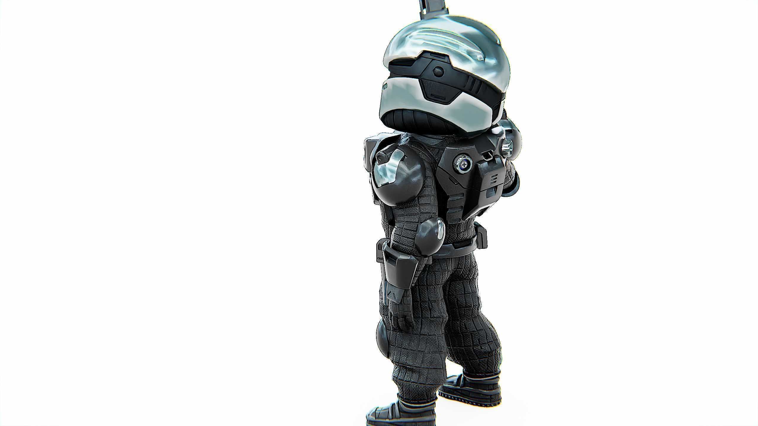 CYBER SOLDIER XC-700 Rigged for Unreal Engine - Unity - MIXAMO 3D model_15