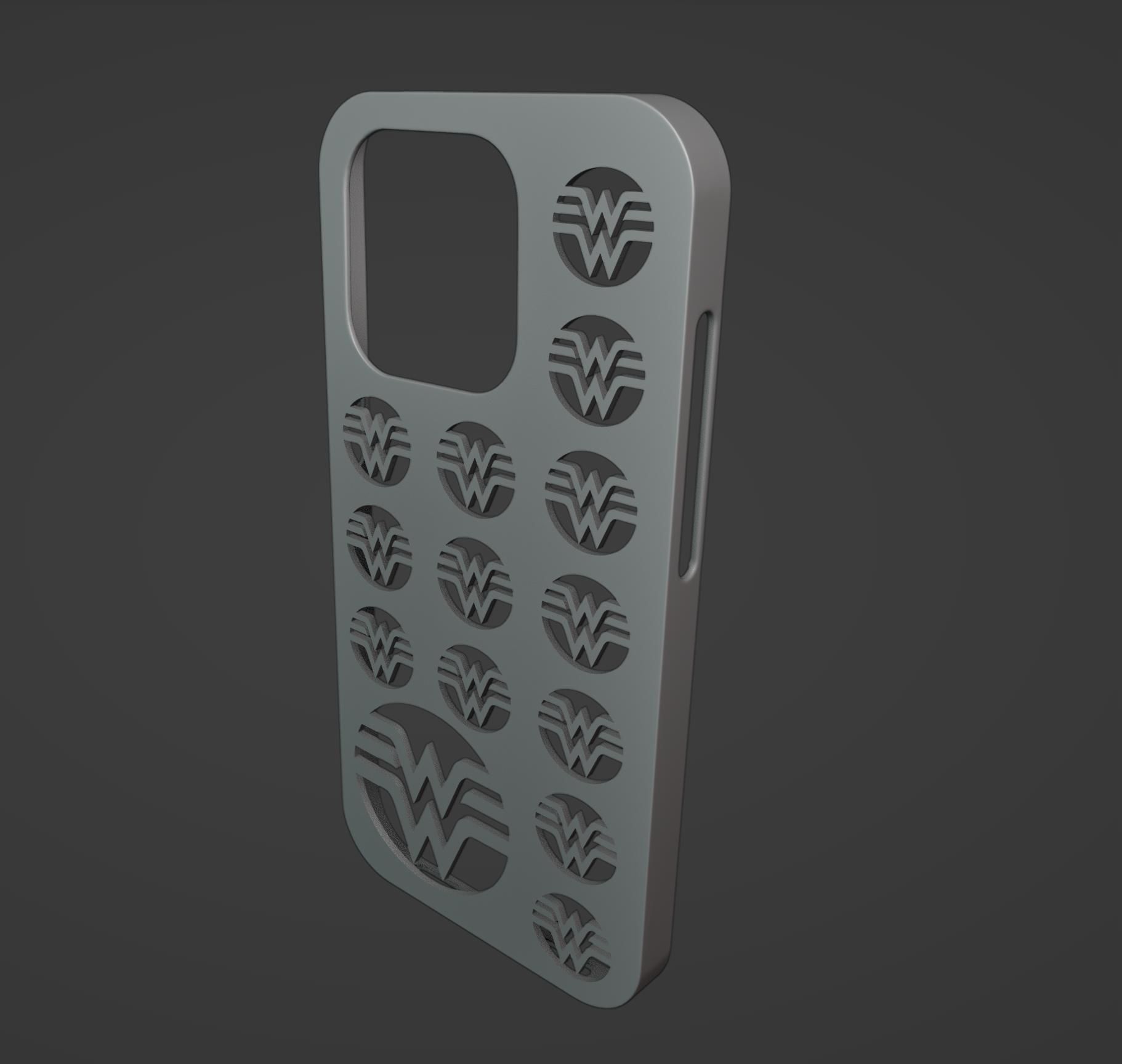 iPhone 14 pro Wonder Woman case 3D print model_6