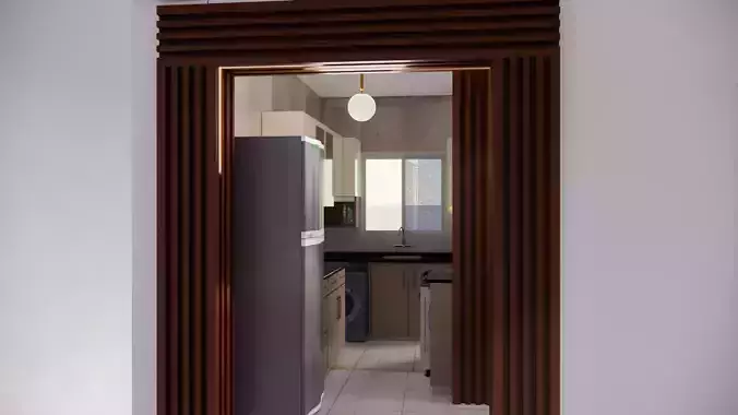 Modern Kitchen Sketchup-Enscape 