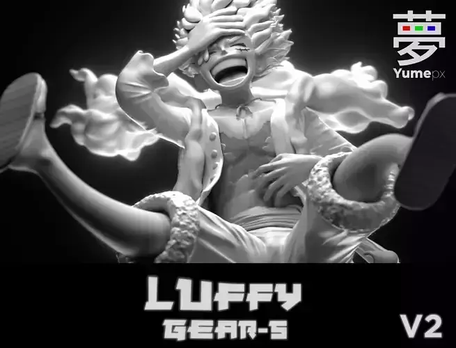 Luffy - Gear 5 - Nika - Monkey D Rufy -  One Piece - V2 3D print model