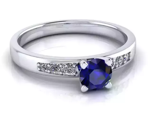  Engagement SOL ring 059ct  ready to 3d print