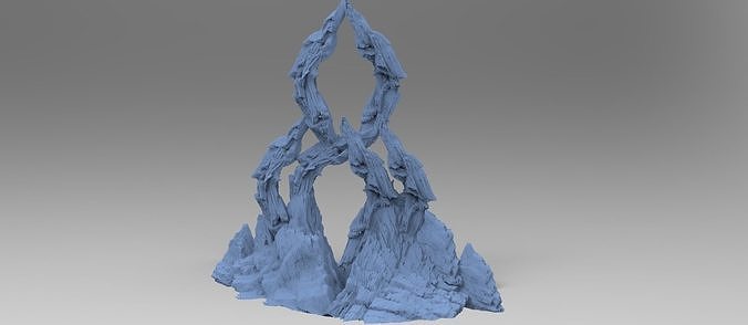 Grand Tri Clawed Mountain Dragon Bones 3D model | CGTrader