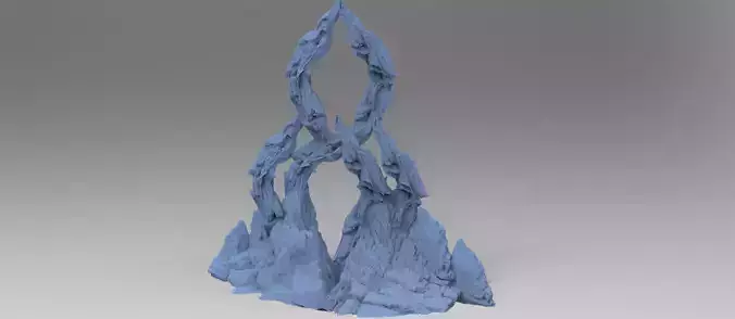 Grand Tri Clawed Mountain Dragon Bones