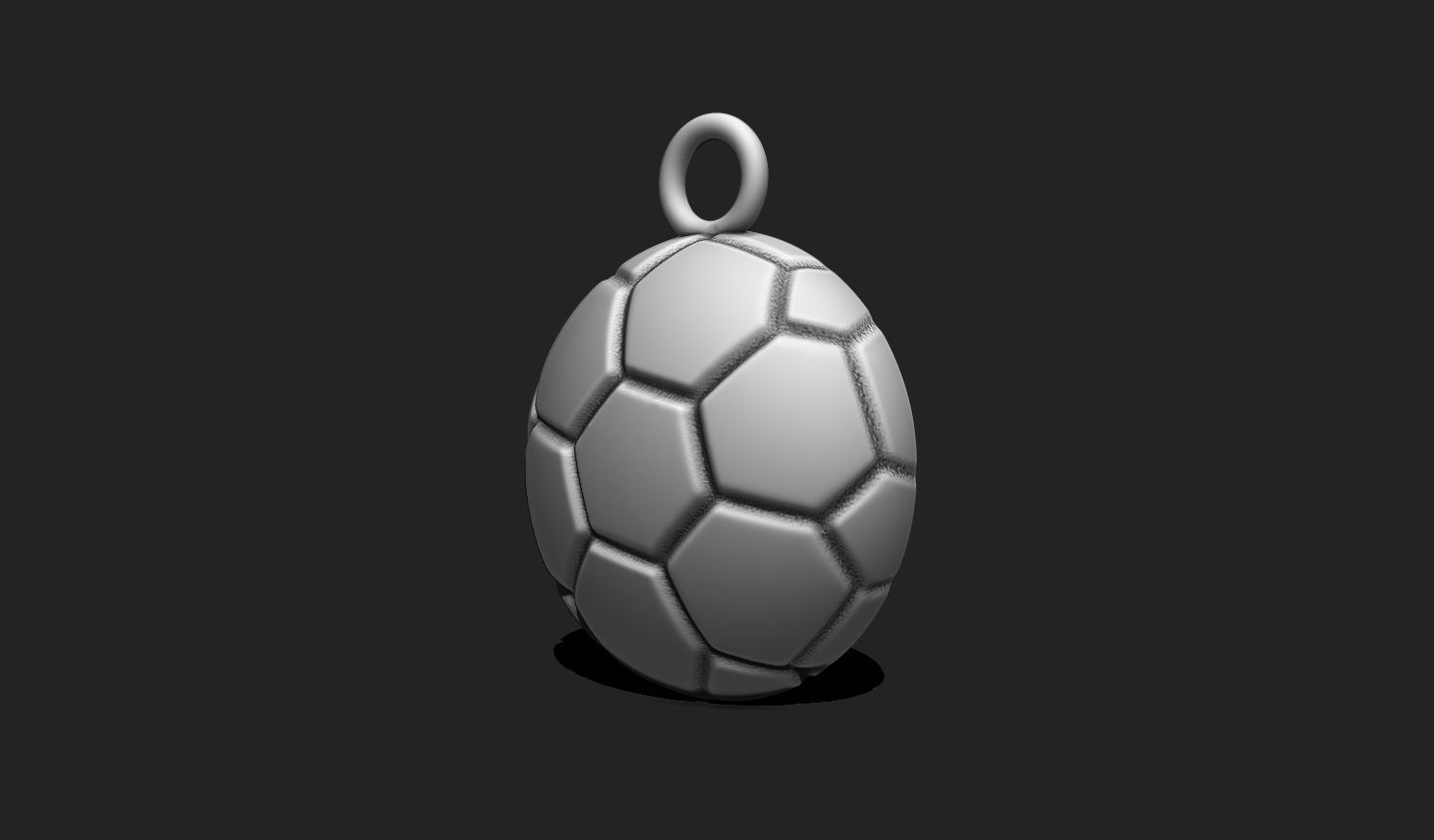 Ball Soccer Pendant Medal - 3D STL File for 3D Printing 3D print model_5