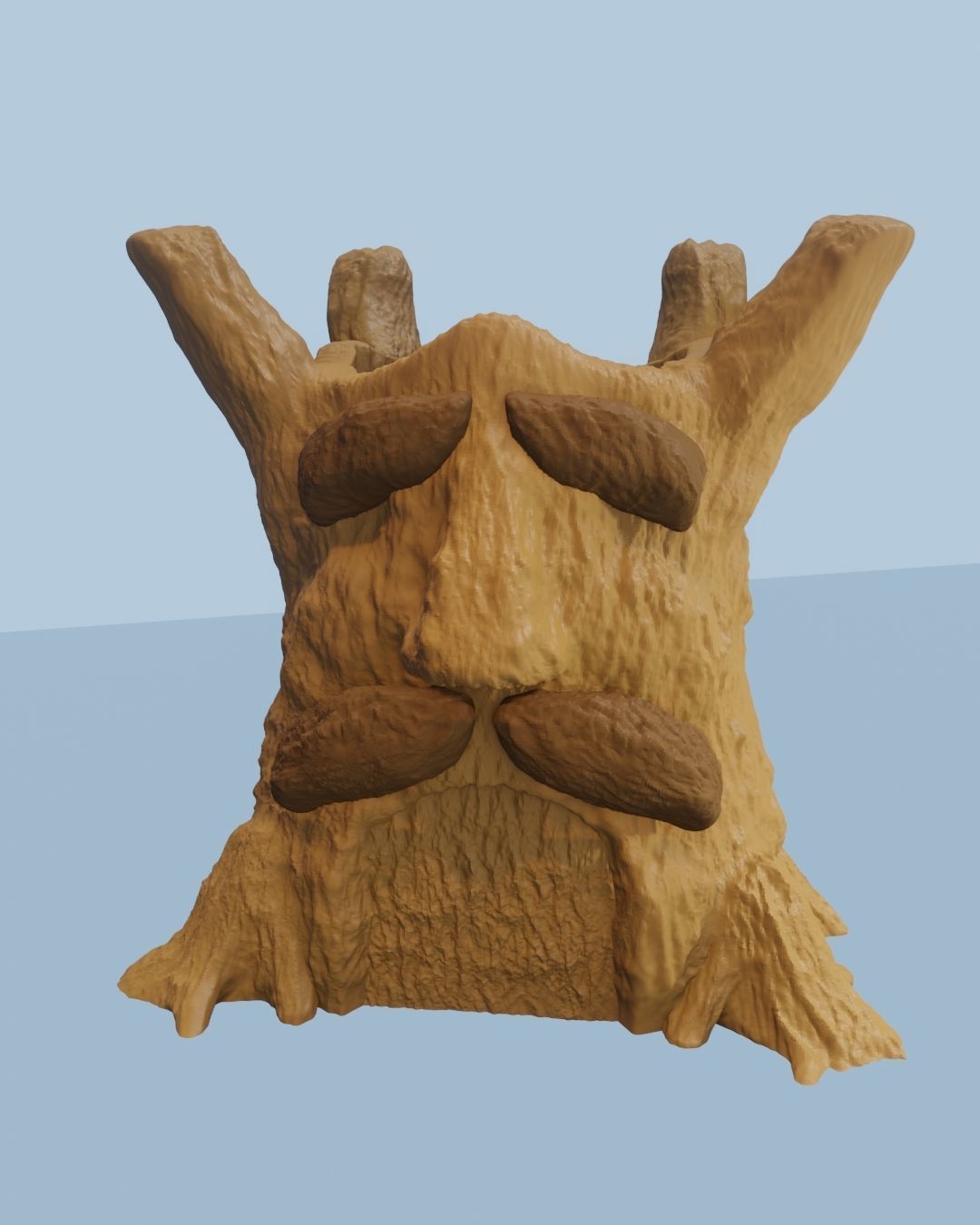 STL DEKU TREE FLOWER POT - THE LEGEND OF ZELDA 3D print model_2