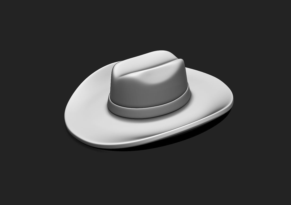 Ashtray Cigarette Holder Cowboy Hat - STL File for 3D Printing 3D print model_5