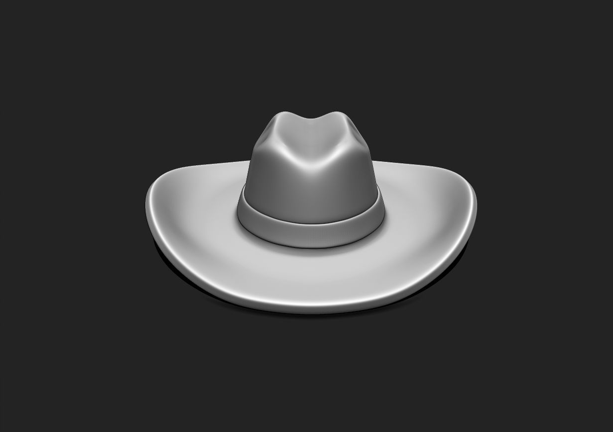 Ashtray Cigarette Holder Cowboy Hat - STL File for 3D Printing 3D print model_2