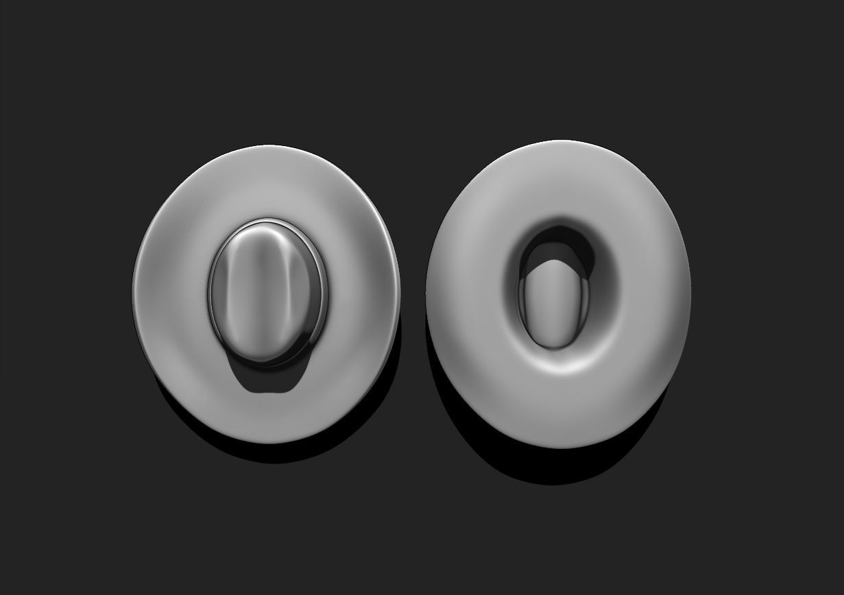 Ashtray Cigarette Holder Cowboy Hat - STL File for 3D Printing 3D print model_8