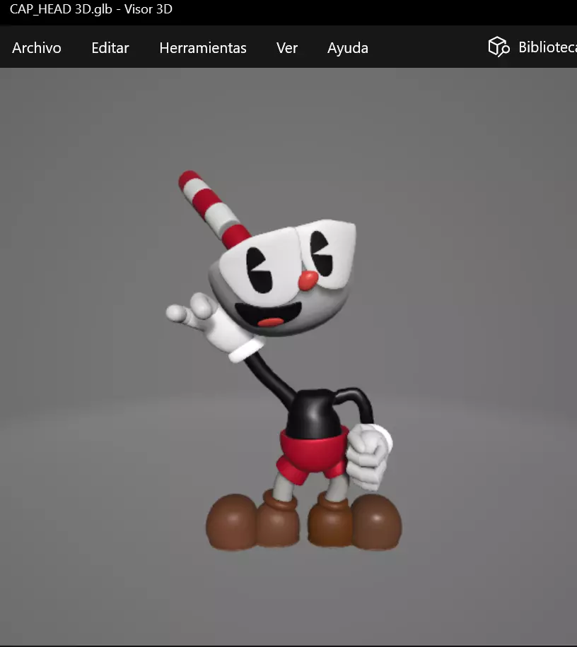 cup head 3D 3D model_0
