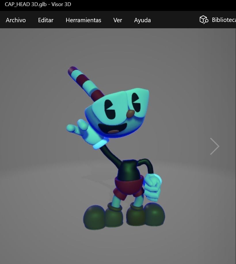 cup head 3D 3D model_1