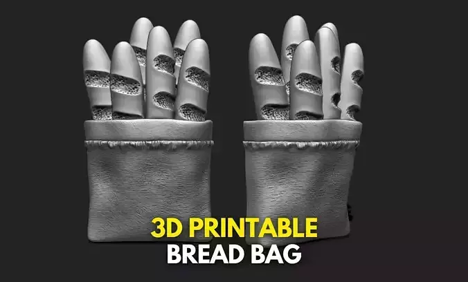Bread Bag Food - 3D STL File for 3D Printing