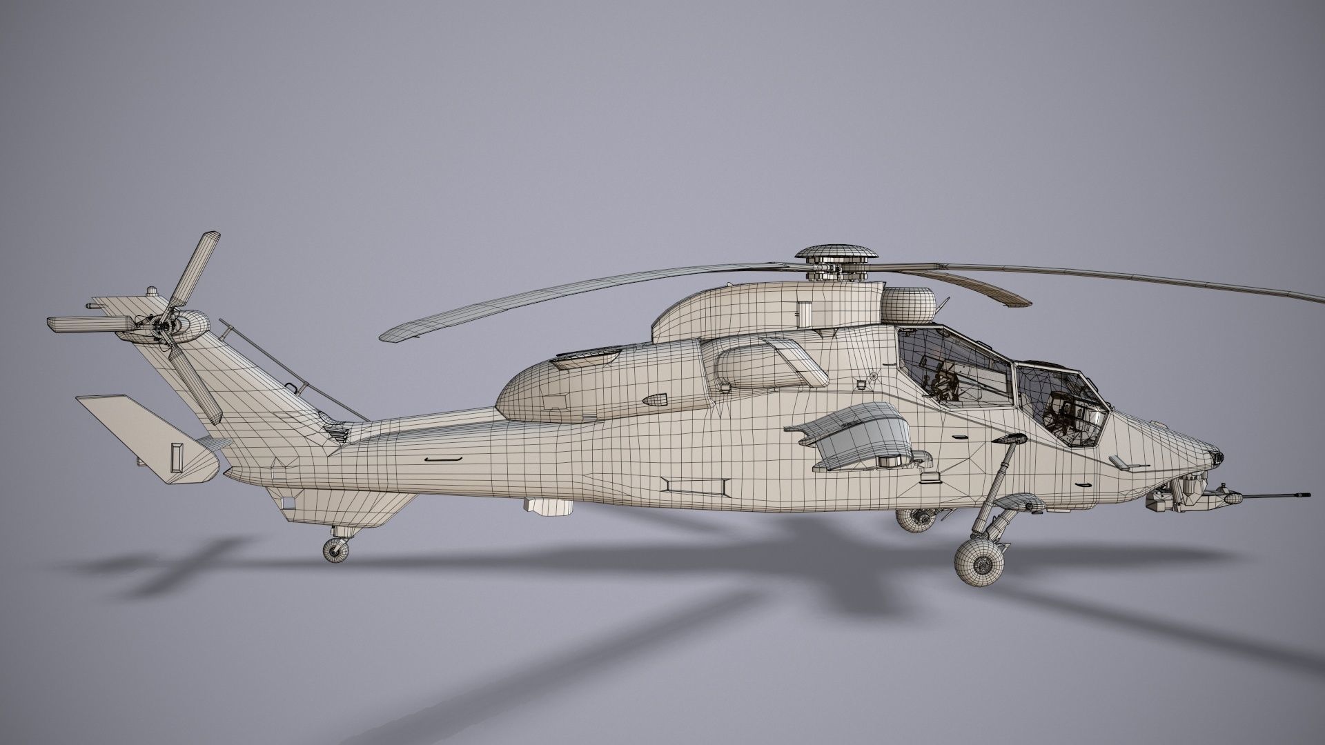 EC-665 Tiger HAD Block 2 France Static Low-poly 3D model_39