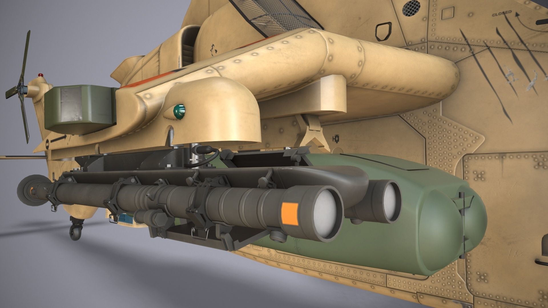 EC-665 Tiger HAD Block 2 France Static Low-poly 3D model_26