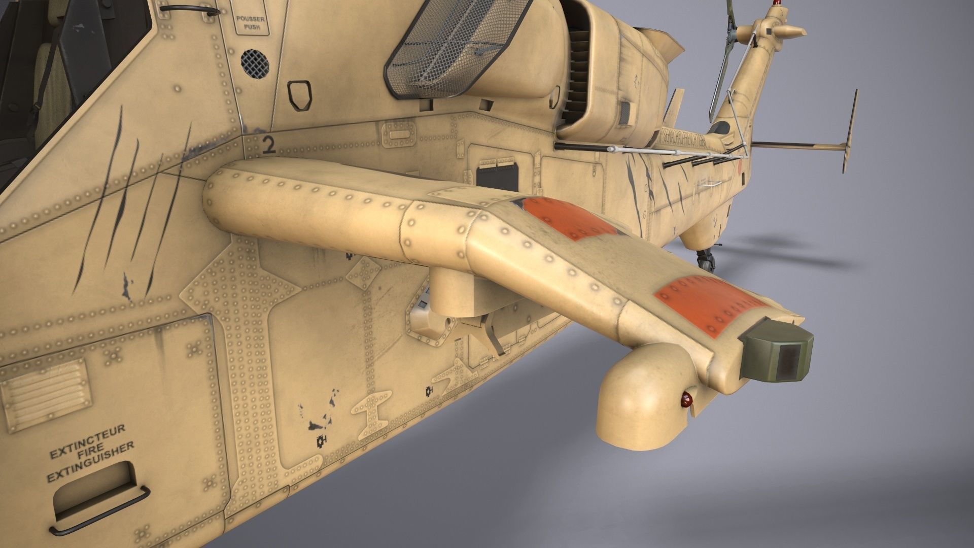 EC-665 Tiger HAD Block 2 France Static Low-poly 3D model_10