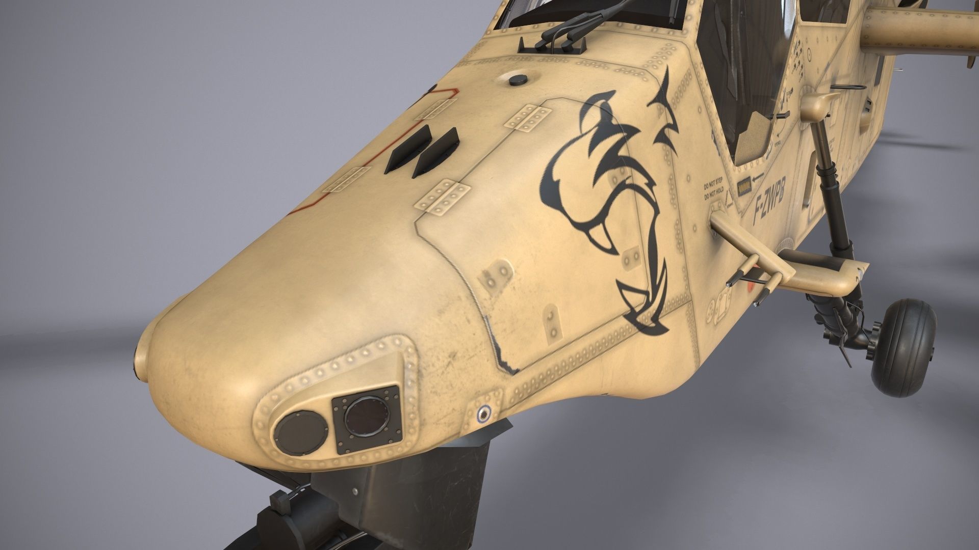 EC-665 Tiger HAD Block 2 France Static Low-poly 3D model_11