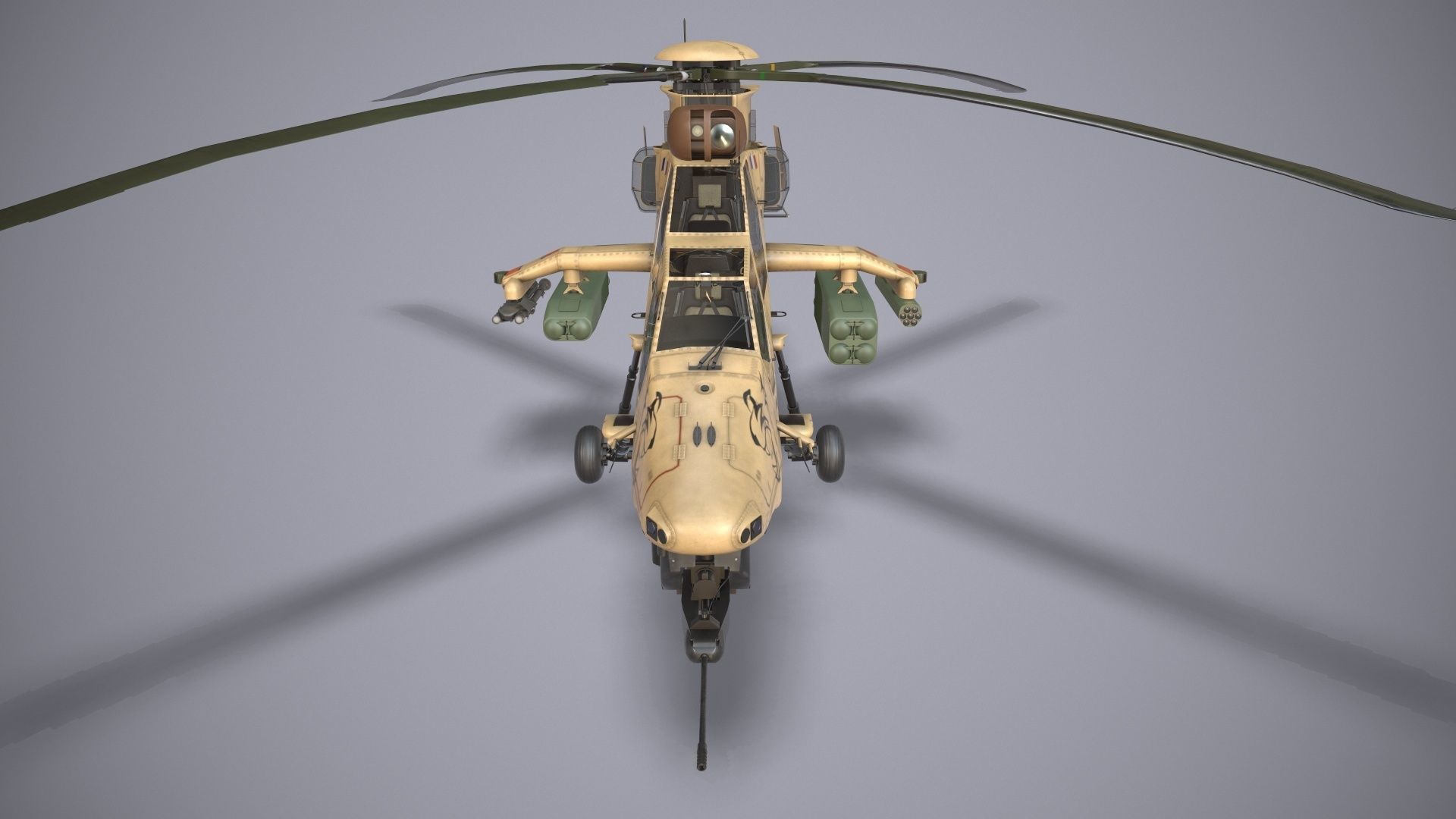 EC-665 Tiger HAD Block 2 France Static Low-poly 3D model_18