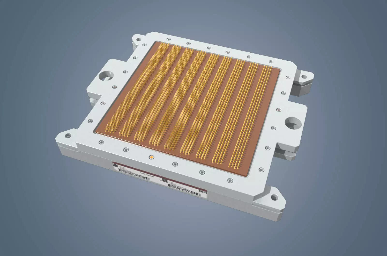 CPU microchip 3D model Low-poly 3D model