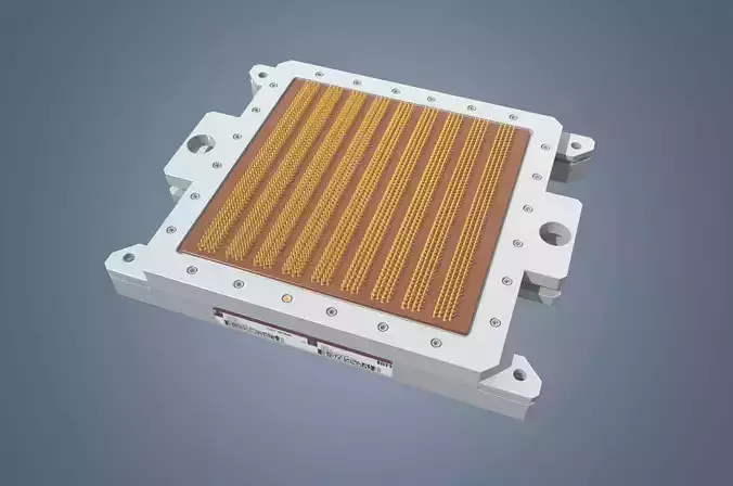 CPU microchip 3D model