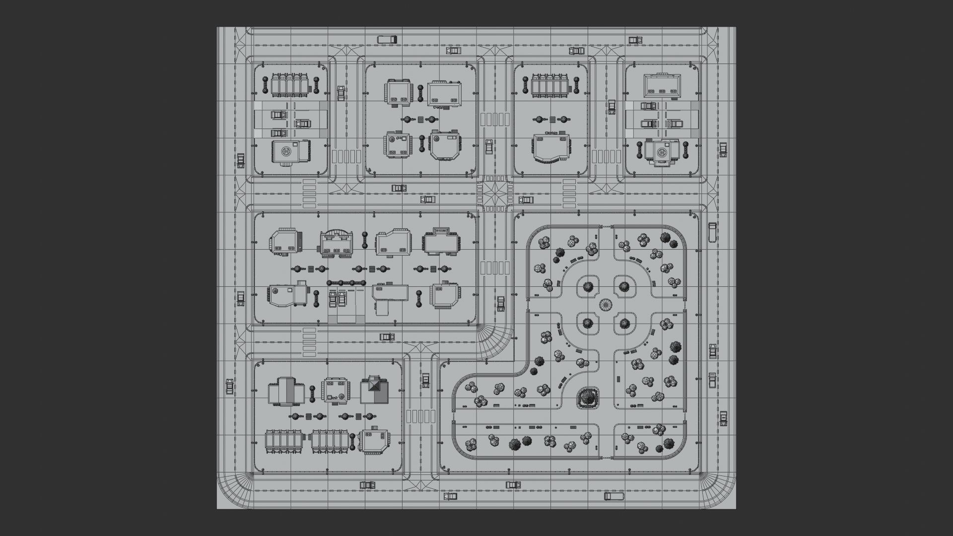 Cartoon Low Poly Modular City Pack Low-poly 3D model_16