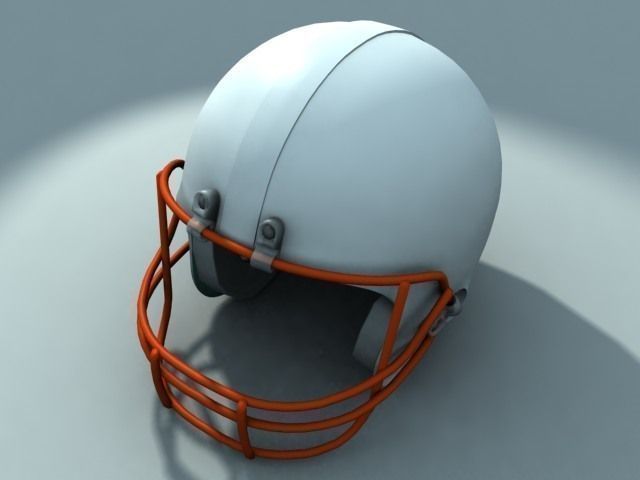 American football helmet 3D model_7