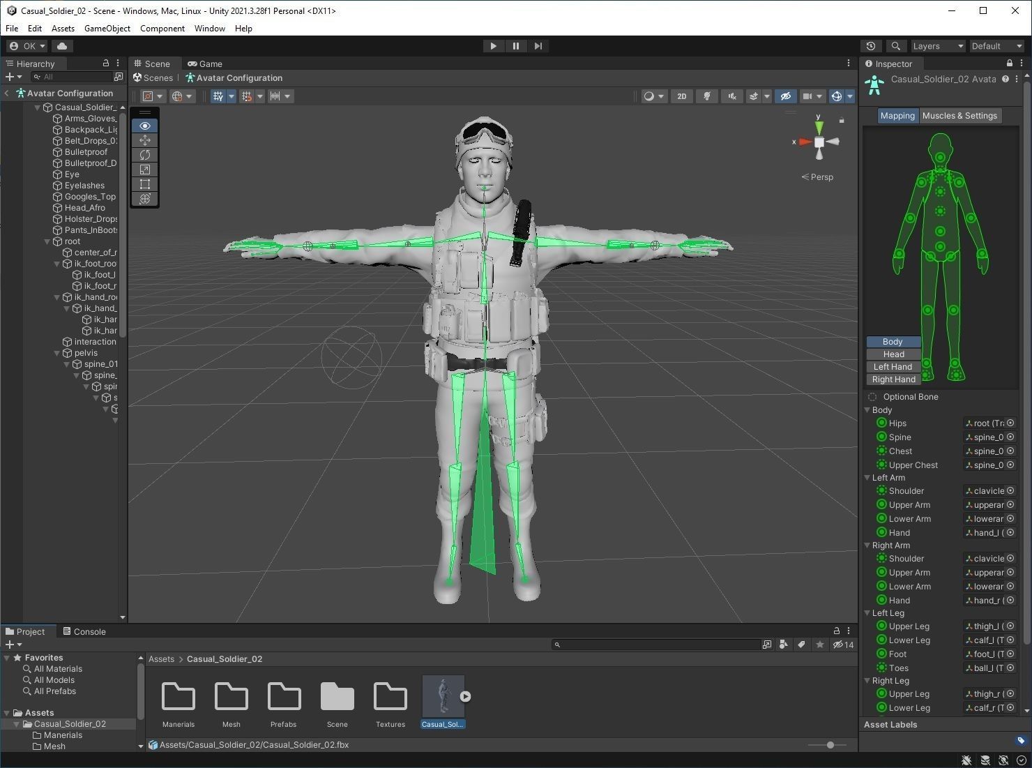 Casual Soldier 02 Low-poly 3D model_3
