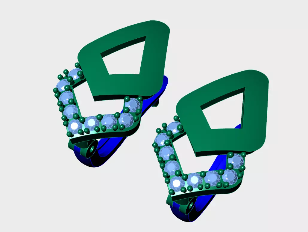 earring 3D print model_0