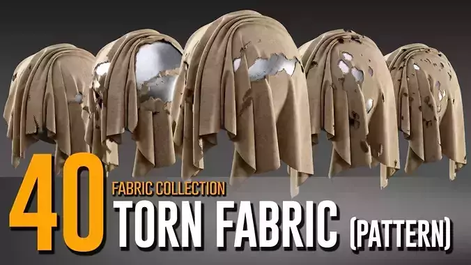 40 Torn fabric Collection- VOL 04