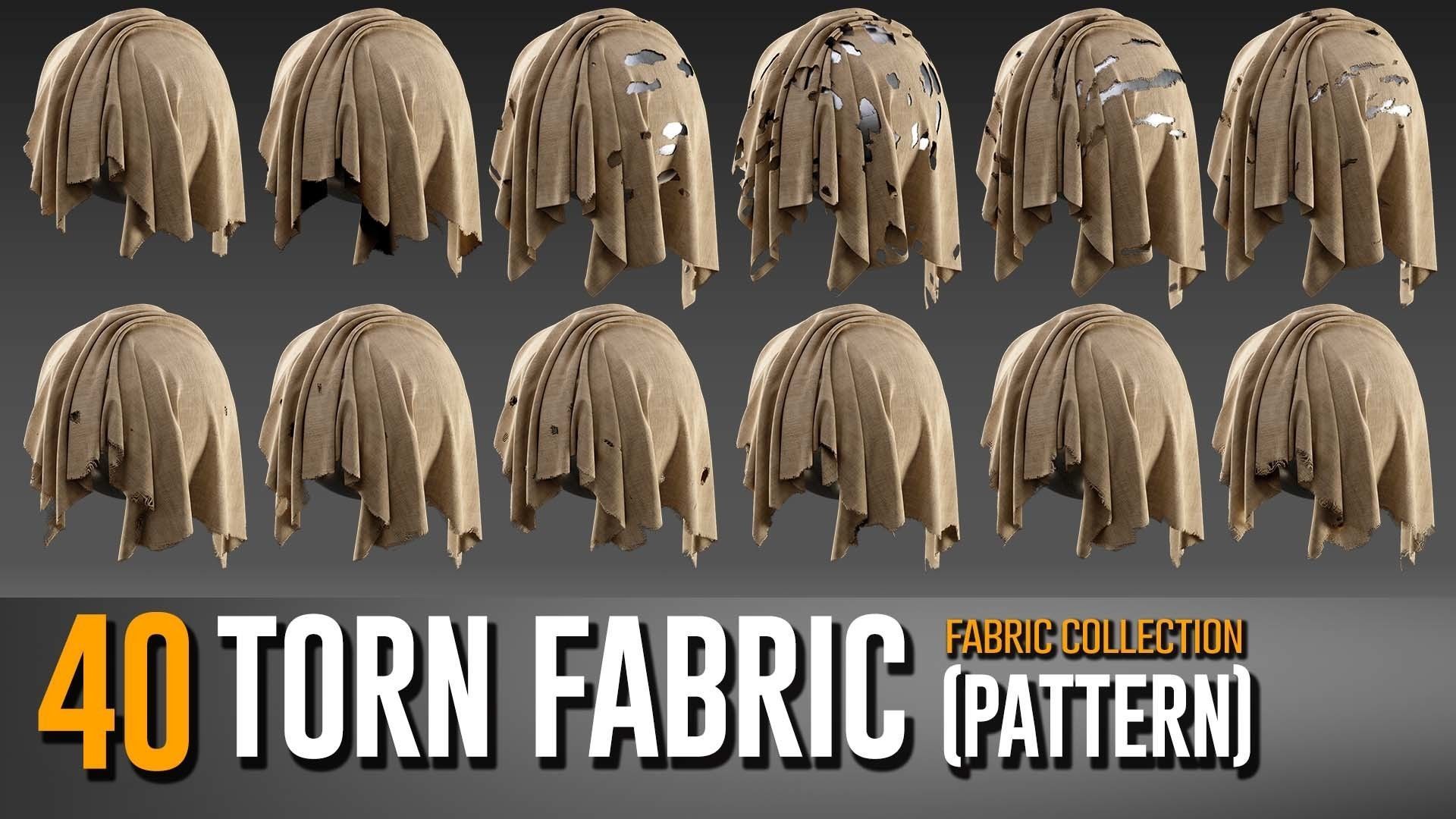 40 Torn fabric Collection- VOL 04 Texture_2