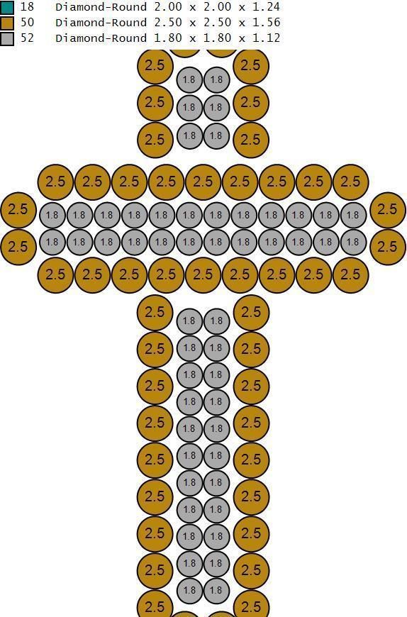 cross hiphop pendant 3D print model_13