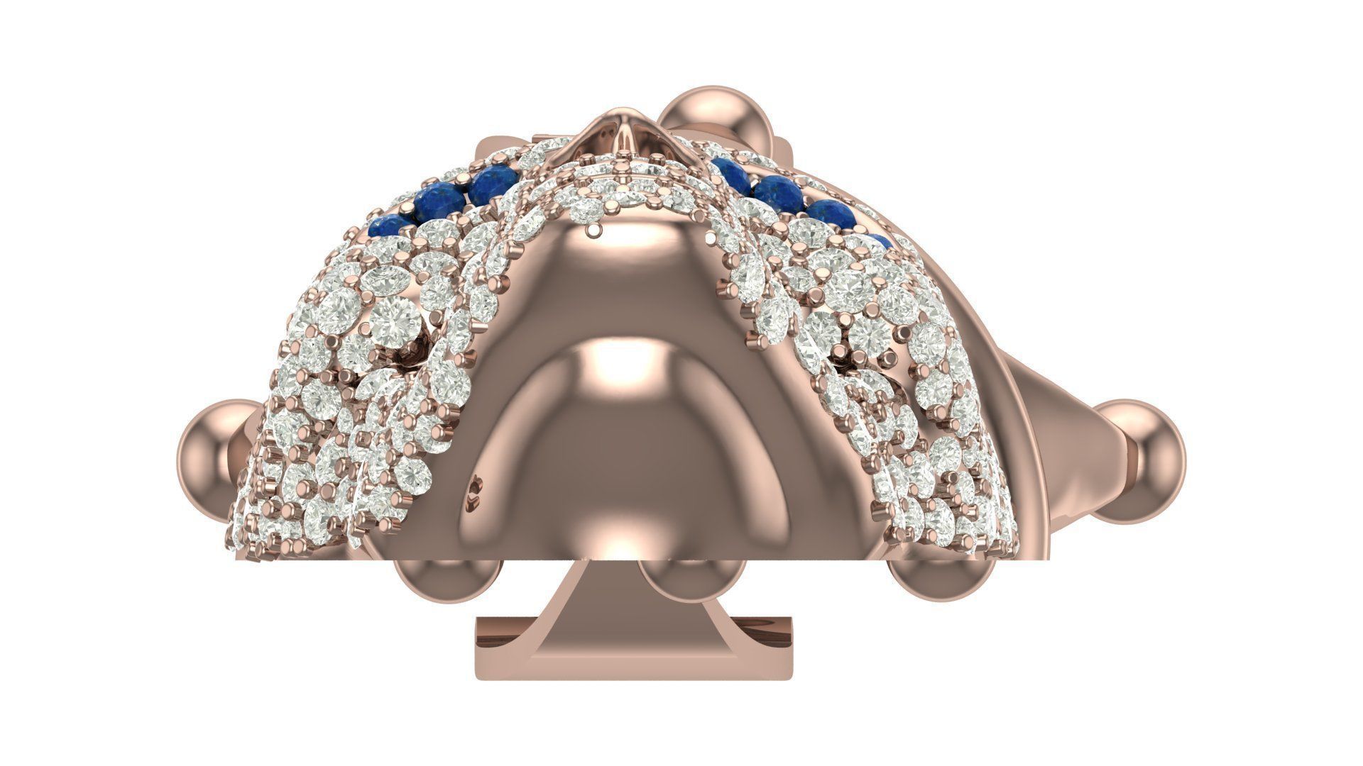  skull hiphop pendant 3D print model_10