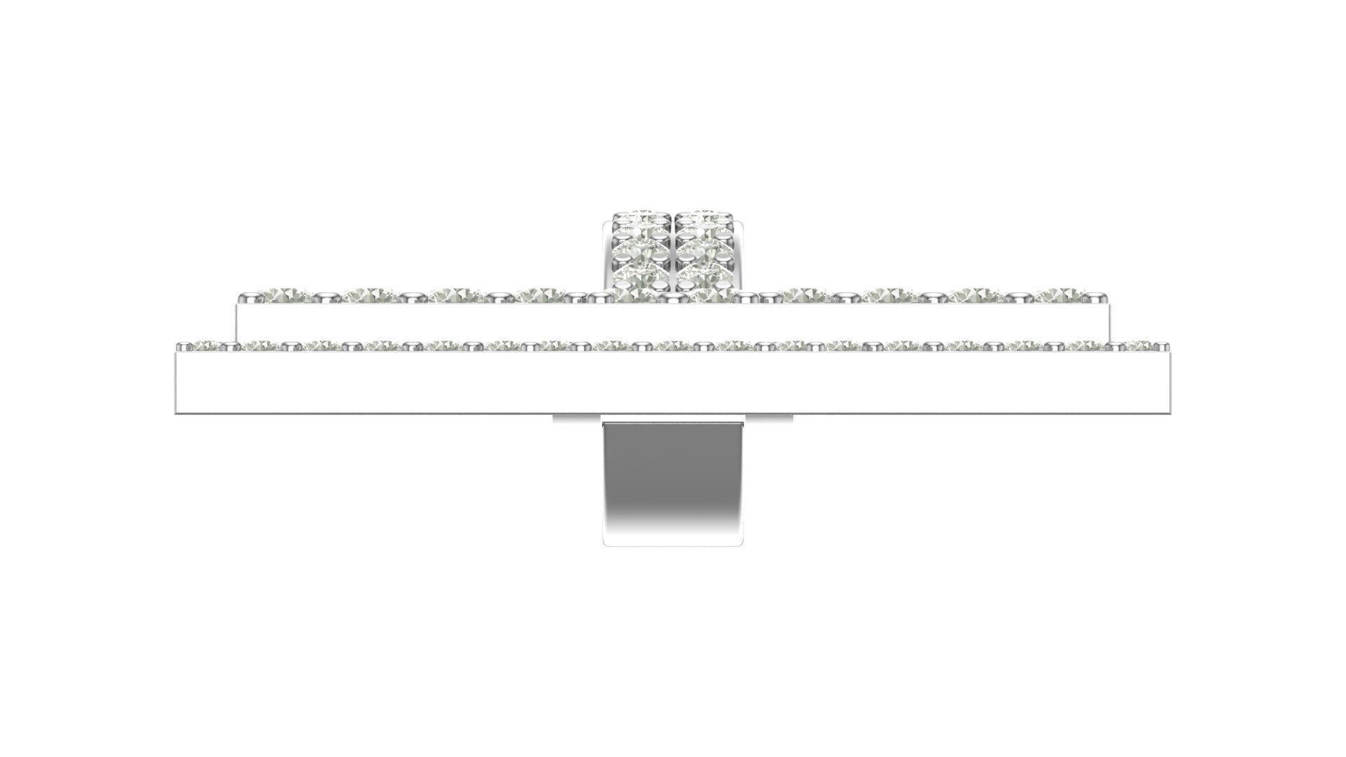 cross hiphop pendant 3D print model_10