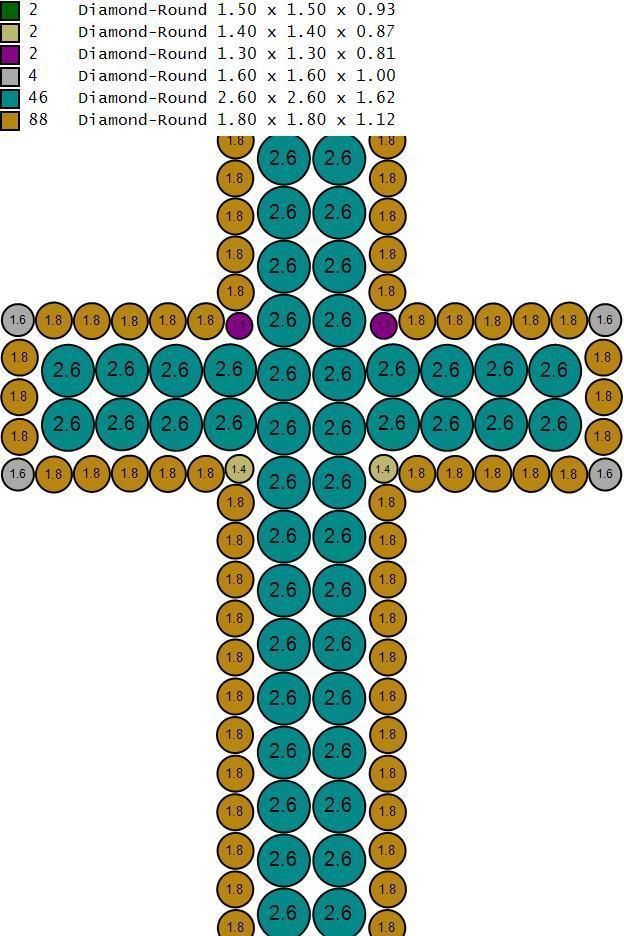 cross hiphop pendant 3D print model_12